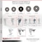 Service Caster 4 Inch Phenolic Swivel 12mm Threaded Stem Caster with Total Lock Brake SCC SCC-TSTTL20S414-PHR-M1215 - alternate 2